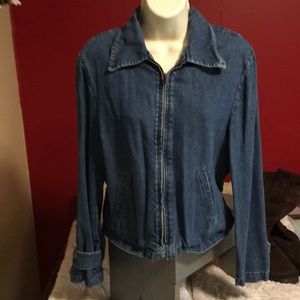 Denim jacket by central falls sz small